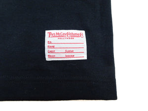 トイズマッコイ 長袖Tシャツ TMC2543 030 ブラック (メンズ 無地 長袖 ポケットTシャツ 丸胴天竺 ノンウォッシュ仕上げ) TOYS McCOY Men's Steve McQueen Inspired Long Sleeve Pocket T-Shirt 新品