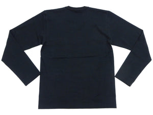 トイズマッコイ 長袖Tシャツ TMC2543 030 ブラック (メンズ 無地 長袖 ポケットTシャツ 丸胴天竺 ノンウォッシュ仕上げ) TOYS McCOY Men's Steve McQueen Inspired Long Sleeve Pocket T-Shirt 新品
