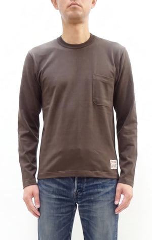 トイズマッコイ 長袖Tシャツ TMC2543 021 ダークチャコール (メンズ 無地 長袖 ポケットTシャツ 丸胴天竺 ノンウォッシュ仕上げ) TOYS McCOY Men's Steve McQueen Inspired Long Sleeve Pocket T-Shirt 新品