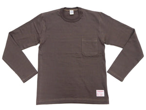 トイズマッコイ 長袖Tシャツ TMC2543 021 ダークチャコール (メンズ 無地 長袖 ポケットTシャツ 丸胴天竺 ノンウォッシュ仕上げ) TOYS McCOY Men's Steve McQueen Inspired Long Sleeve Pocket T-Shirt 新品