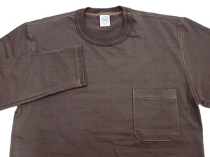 トイズマッコイ 長袖Tシャツ TMC2543 021 ダークチャコール (メンズ 無地 長袖 ポケットTシャツ 丸胴天竺 ノンウォッシュ仕上げ) TOYS McCOY Men's Steve McQueen Inspired Long Sleeve Pocket T-Shirt 新品