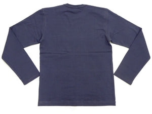 トイズマッコイ 長袖Tシャツ TMC2543 121 ブルー (メンズ 無地 長袖 ポケットTシャツ 丸胴天竺 ノンウォッシュ仕上げ) TOYS McCOY Men's Steve McQueen Inspired Long Sleeve Pocket T-Shirt 新品
