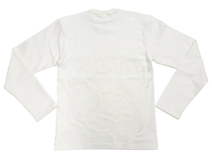トイズマッコイ 長袖Tシャツ TMC2543 105 オフホワイト (メンズ 無地 長袖 ポケットTシャツ 丸胴天竺 ノンウォッシュ仕上げ) TOYS McCOY Men's Steve McQueen Inspired Long Sleeve Pocket T-Shirt 新品