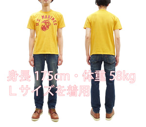 トイズマッコイ Tシャツ TMC2624 タクシードライバー 米海兵隊 プリントカスタム メンズ 半袖Tシャツ ガーメントダイ仕上げ (060 イエロー) TOYS McCOY 19"NY"76 Tee "U.S. Marines" 新品
