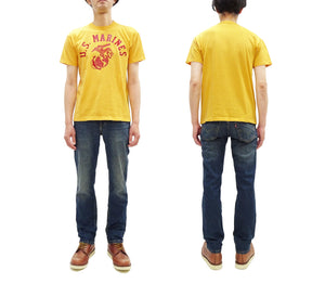 トイズマッコイ Tシャツ TMC2624 タクシードライバー 米海兵隊 プリントカスタム メンズ 半袖Tシャツ ガーメントダイ仕上げ (060 イエロー) TOYS McCOY 19"NY"76 Tee "U.S. Marines" 新品