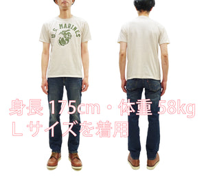 トイズマッコイ Tシャツ TMC2624 タクシードライバー 米海兵隊 プリントカスタム メンズ 半袖Tシャツ ガーメントダイ仕上げ (040 ナチュラル) TOYS McCOY 19"NY"76 Tee "U.S. Marines" 新品