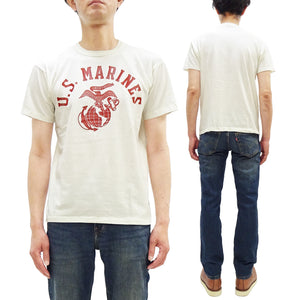 トイズマッコイ Tシャツ TMC2624 タクシードライバー 米海兵隊 プリントカスタム メンズ 半袖Tシャツ ガーメントダイ仕上げ (011 オフホワイト) TOYS McCOY 19"NY"76 Tee "U.S. Marines" 新品
