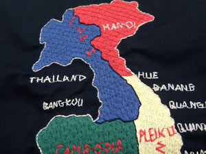 テーラー東洋 べトジャン TT15977 119 ブラック (メンズ コットン ベトナムジャケット) Tailor Toyo Mid-1960s Style Cotton Vietnam Jacket - VIETNAM MAP 新品