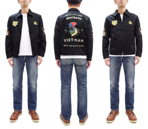テーラー東洋 べトジャン TT15977 119 ブラック (メンズ コットン ベトナムジャケット) Tailor Toyo Mid-1960s Style Cotton Vietnam Jacket - VIETNAM MAP 新品
