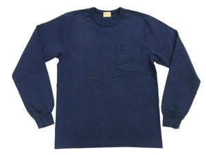 ホワイツビル 長袖Tシャツ WV68849 128 ネイビー (メンズ 無地 長袖 ポケットTシャツ 丸胴天竺 ワンウォッシュ仕上げ) Whitesville Men's Long-Sleeve Pocket T-Shirt 新品