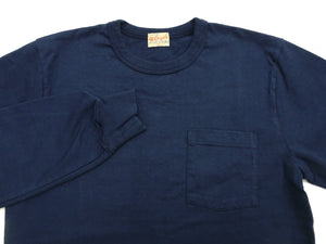 ホワイツビル 長袖Tシャツ WV68849 128 ネイビー (メンズ 無地 長袖 ポケットTシャツ 丸胴天竺 ワンウォッシュ仕上げ) Whitesville Men's Long-Sleeve Pocket T-Shirt 新品