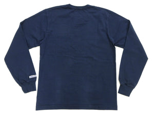 ホワイツビル 長袖Tシャツ WV68849 128 ネイビー (メンズ 無地 長袖 ポケットTシャツ 丸胴天竺 ワンウォッシュ仕上げ) Whitesville Men's Long-Sleeve Pocket T-Shirt 新品