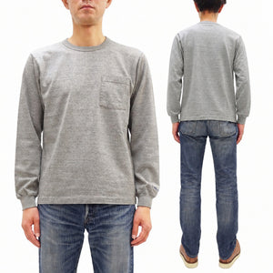 ホワイツビル 長袖Tシャツ WV68849 113 ヘザーグレー (メンズ 無地 長袖 ポケットTシャツ 丸胴天竺 ワンウォッシュ仕上げ) Whitesville Men's Long-Sleeve Pocket T-Shirt 新品