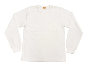 ホワイツビル 長袖Tシャツ WV68849 105 オフホワイト (メンズ 無地 長袖 ポケットTシャツ 丸胴天竺 ワンウォッシュ仕上げ) Whitesville Men's Long-Sleeve Pocket T-Shirt 新品