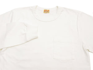 ホワイツビル 長袖Tシャツ WV68849 105 オフホワイト (メンズ 無地 長袖 ポケットTシャツ 丸胴天竺 ワンウォッシュ仕上げ) Whitesville Men's Long-Sleeve Pocket T-Shirt 新品